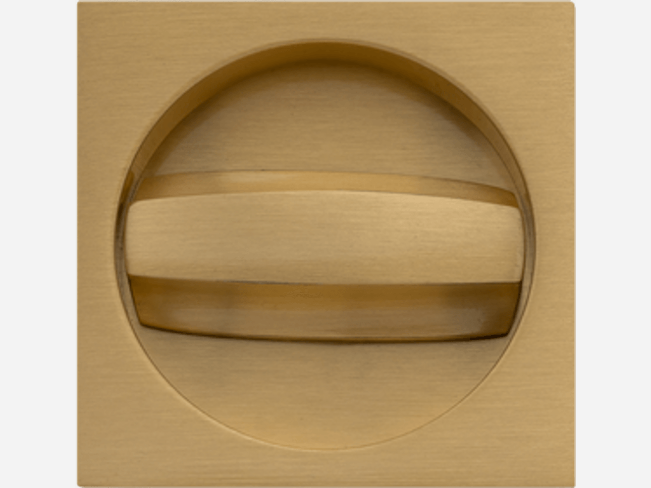 Квадрат для раздвижной двери с заверткой матовое золото