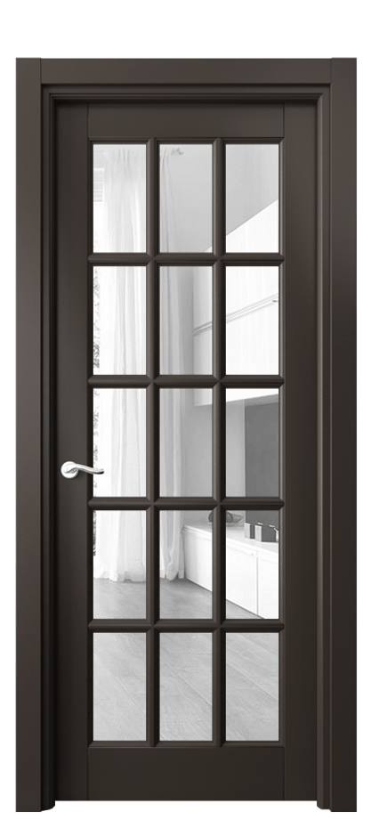 Дверь межкомнатная Лигнум 0708 Матовый антрацит Прозрачное стекло Гладкий наличник МАН Цена 871660 ₸ Наличники уже входят в базовый комплект. Фабрика дверей Волховец 8 (800) 551 43 19 Межкомнатная дверь Лигнум 0708 Матовый антрацит Прозрачное стекло Цена 871660 ₸ | Volhovec