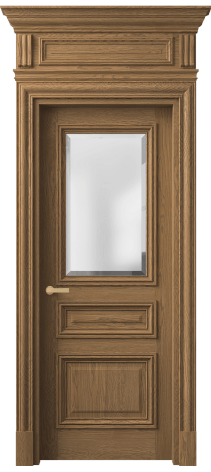 Межкомнатная дверь Antique 7304 Дуб мускатный матовый Сатинированное стекло с фацетом, 6 мм Цена 1253340 ₸ | Volhovec