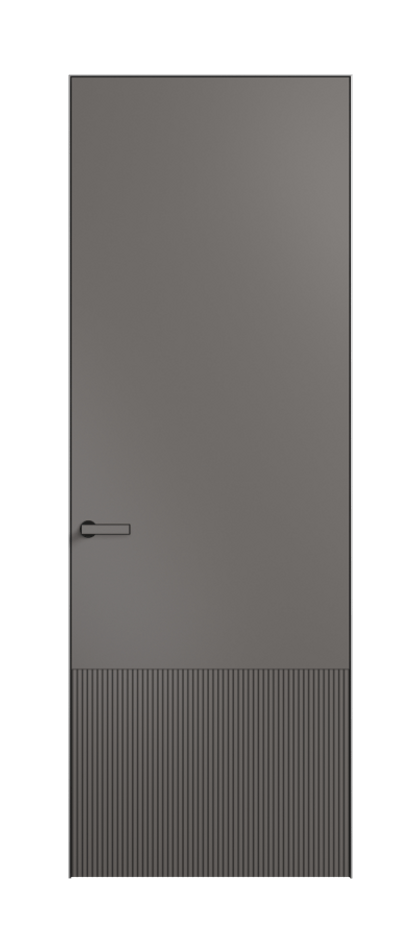 Дверь межкомнатная Velvet АКП 8202 Матовый классический серый. Скрытый короб Черный Цена 439700 . Фабрика дверей Волховец 8 (800) 551 43 19 Межкомнатная дверь Velvet АКП 8202 Матовый классический серый. Цена 439700 | Volhovec