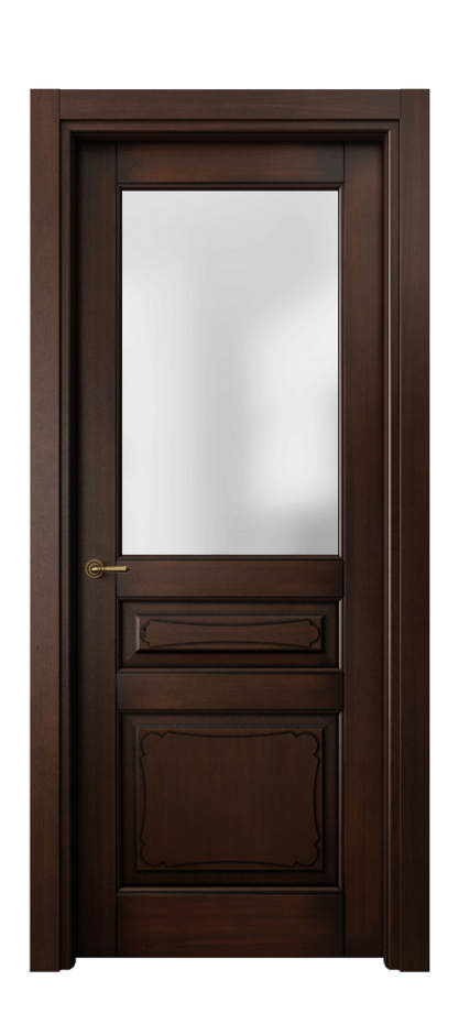 Межкомнатная дверь Toscana Elegante 6324 Бук тёмный с патиной Сатинированное стекло. Цена 659560 #CURRENCY# | Volhovec