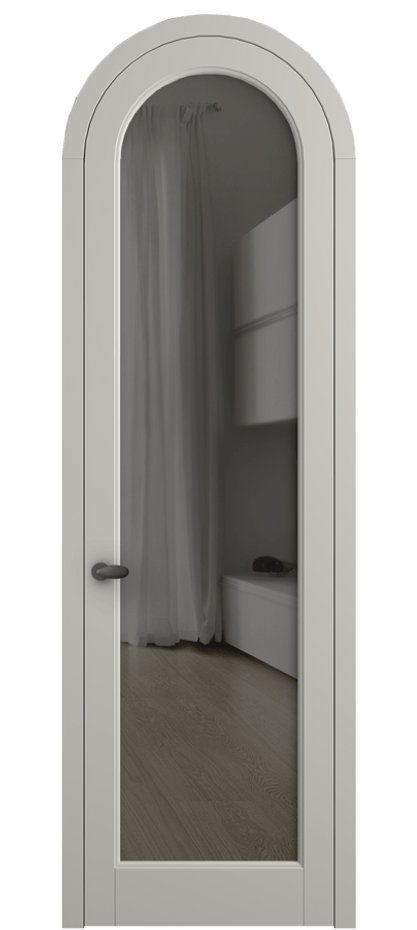 Межкомнатная дверь Palazzo 6814 Матовый тёплый серый Прозрачное серое стекло, триплекс Цена 781000 ₸ | Volhovec