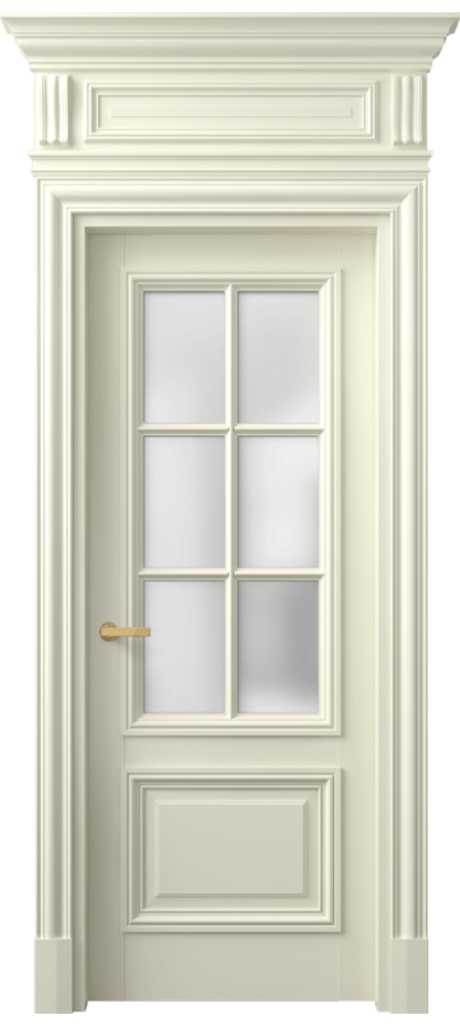Межкомнатная дверь Антик 7312 Матовый молочно-белый Сатинированное стекло Цена 1335920 ₸ | Volhovec