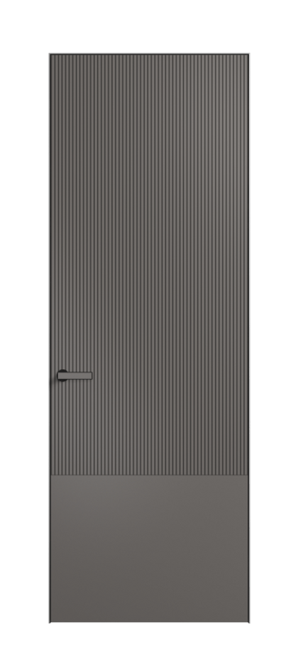 Дверь межкомнатная Velvet АКП 8203 Матовый классический серый. Скрытый короб Черный Цена 416100 . Фабрика дверей Волховец 8 (800) 551 43 19 Межкомнатная дверь Velvet АКП 8203 Матовый классический серый. Цена 416100 | Volhovec