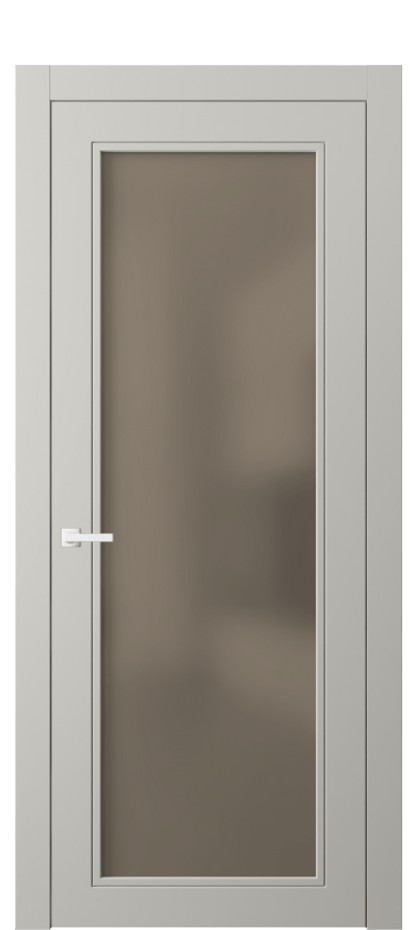 Межкомнатная дверь Neo Classic 8000 Матовый тёплый серый Сатинированное бронзовое стекло, триплекс Цена 393860 ₸ | Volhovec