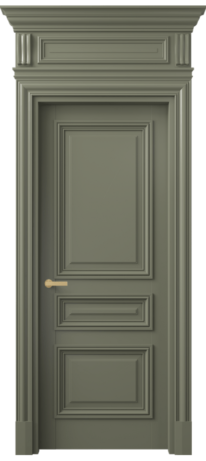 Межкомнатная дверь Антик 7305 Матовый оливковый тёмный  Цена 1258052 ₸ | Volhovec