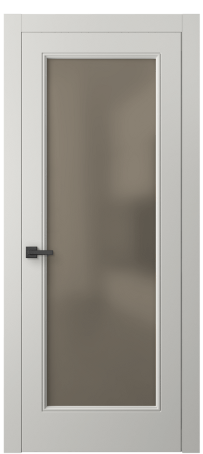 Межкомнатная дверь Linea 8300 Матовый серый Сатинированное бронзовое стекло, триплекс Цена 466120 ₸ | Volhovec