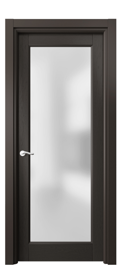 Межкомнатная дверь Лигнум 0700 Дуб антрацит Сатинированное стекло Цена 986572 ₸ | Volhovec