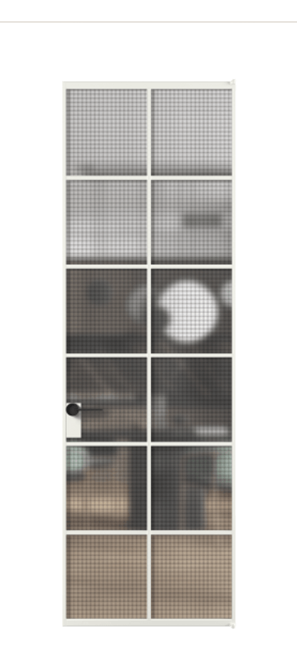 Алюминиевая дверь АЛПЛ040.05 Алюминий светло-серый Декоративное стекло с сеткой "Mesh silver", триплекс, 6 мм. Без короба АССР Цена 759860 Стоимость комплекта двери включает:
1. Полотно (600/650/700/750/800/850/900/950*2000-2400 мм).
2. Короб
3. Комплект фурнитуры (2 торцевые петли и магнитный замок с ответной планкой). Фабрика дверей Волховец 8 (800) 551 43 19 Алюминиевая дверь АЛПЛ040.05 Алюминий светло-серый Декоративное стекло с сеткой "Mesh silver", триплекс, 6 мм Цена 759860 | Volhovec