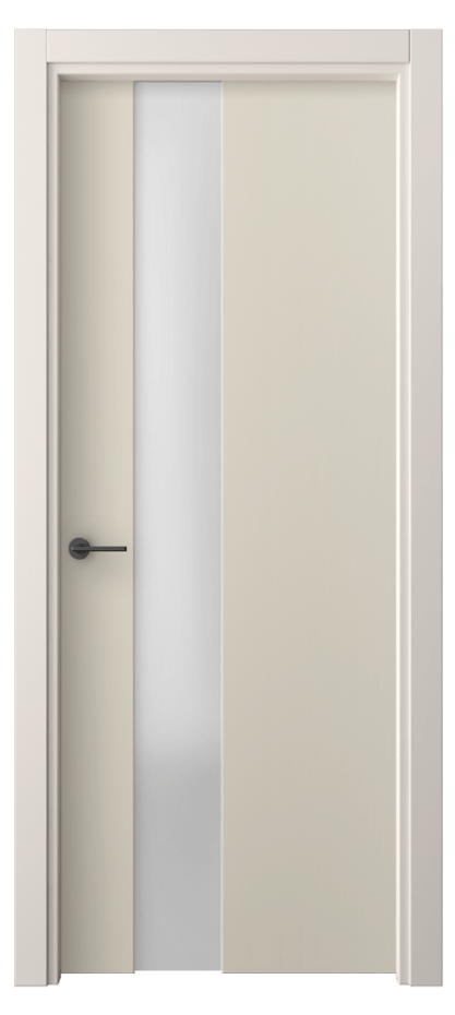 Межкомнатная дверь Freedom 4224 ПЭТ светло-бежевый Сатинированное стекло Цена 192200 ₸ | Volhovec