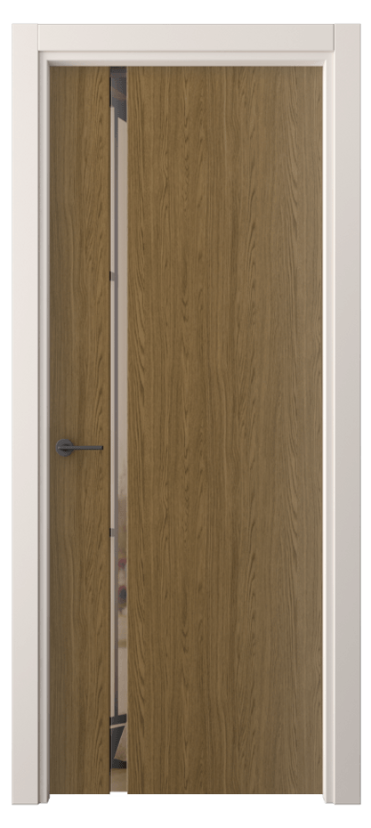 Межкомнатная дверь Freedom 4222 Торфяной дуб Двустороннее бронзовое зеркало, триплекс Цена 213700 ₸ | Volhovec