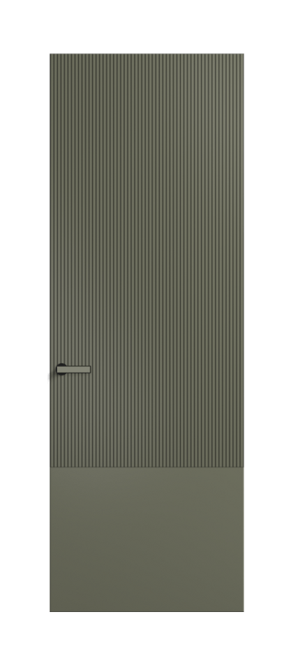 Межкомнатная дверь Velvet АКУ 8203 Матовый оливковый тёмный. Цена 516000  | Volhovec