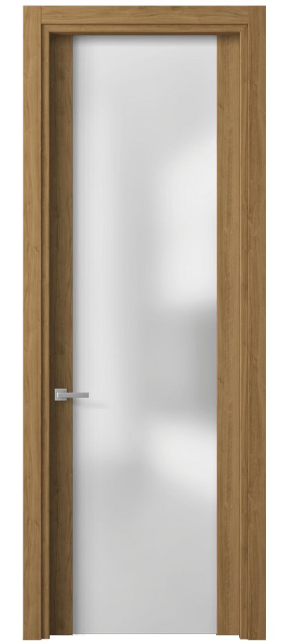 Межкомнатная дверь Planum 4114 Грецкий орех Сатинированное стекло. Цена 201050 ₸ | Volhovec