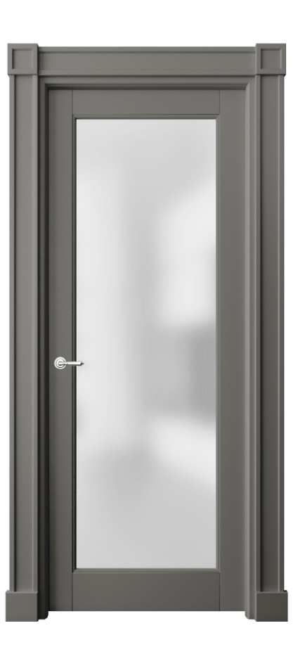 Межкомнатная дверь Toscana Plano 6300 Бук классический серый Сатинированное стекло Цена 611410 ₸ | Volhovec