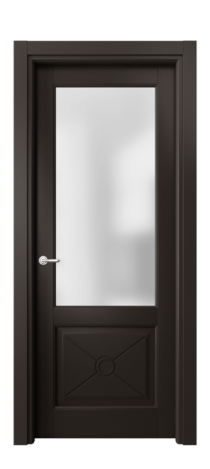 Межкомнатная дверь Тоскана Литера 6362 Матовый антрацит Сатинированное стекло Цена 787744 ₸ | Volhovec