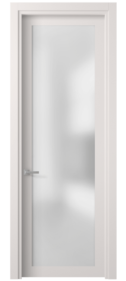 Межкомнатная дверь Planum 2102 ПЭТ кремово-серый Сатинированное стекло Цена 158240 ₸ | Volhovec