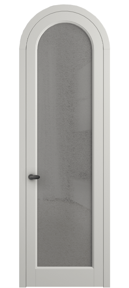 Межкомнатная дверь Палаццо 6814 Матовый серый Фактурное серое стекло "Лёд", триплекс Цена 991562 ₸ | Volhovec