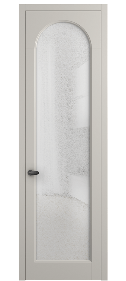 Межкомнатная дверь Палаццо 6804 Матовый облачно-серый Фактурное стекло "Лёд", триплекс Цена 778899 ₸ | Volhovec