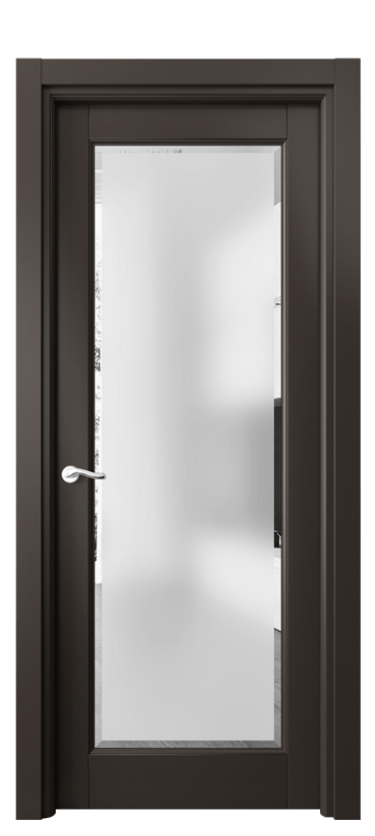 Дверь межкомнатная Лигнум 0700 Матовый антрацит Сатинированное стекло с фацетом Гладкий наличник МАН Цена 734068 ₸ Наличники уже входят в базовый комплект. Фабрика дверей Волховец 8 (800) 551 43 19 Межкомнатная дверь Лигнум 0700 Матовый антрацит Сатинированное стекло с фацетом Цена 734068 ₸ | Volhovec