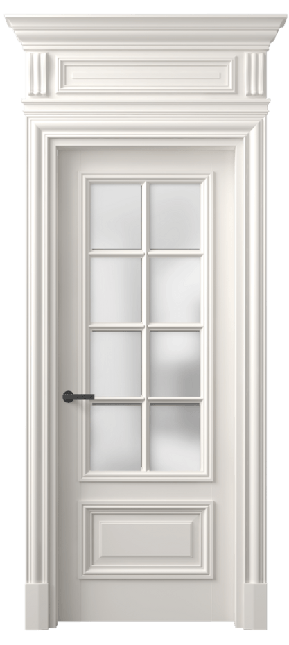 Межкомнатная дверь Antique 7316 Бук пудровый белый Сатинированное стекло Цена 842290 ₸ | Volhovec