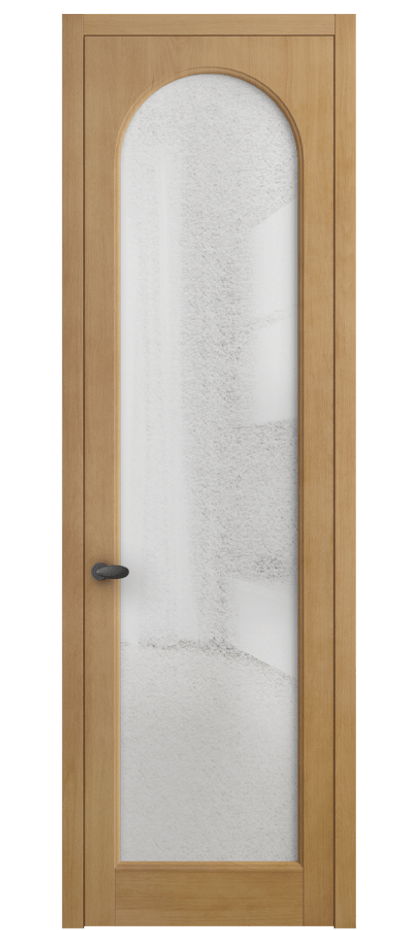 Межкомнатная дверь Палаццо 6804 Бук натуральный матовый Фактурное стекло "Лёд", триплекс Цена 962229 ₸ | Volhovec