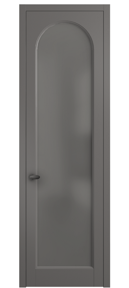Межкомнатная дверь Palazzo 6804 Матовый классический серый Сатинированное серое стекло, триплекс Цена 605500 ₸ | Volhovec