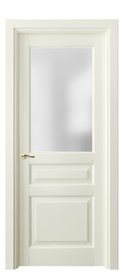 Межкомнатная дверь Лигнум 0710 Матовый молочно-белый Сатинированное стекло Цена 749188 ₸ | Volhovec