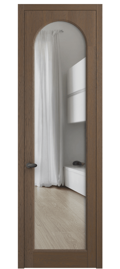 Межкомнатная дверь Палаццо 6804 Дуб туманный матовый Прозрачное стекло Цена 1153119 ₸ | Volhovec