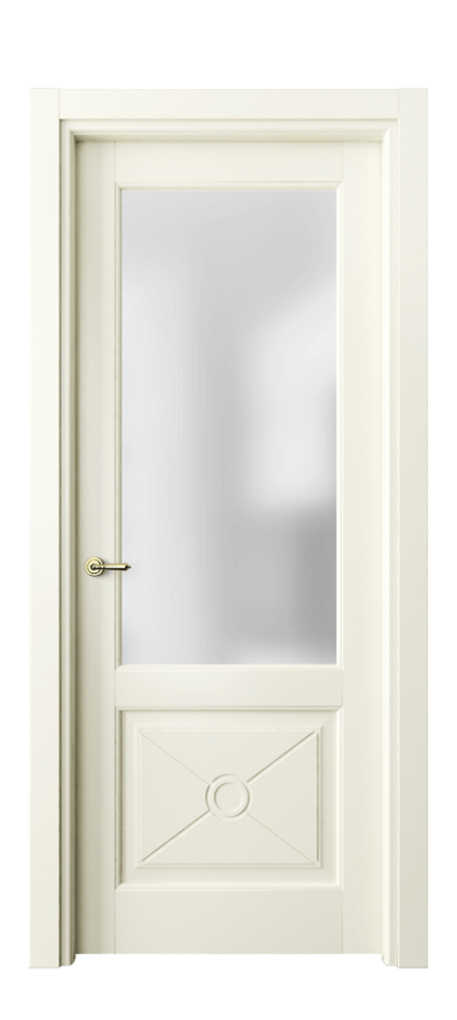 Межкомнатная дверь Тоскана Литера 6362 Матовый молочно-белый Сатинированное стекло Цена 787744 ₸ | Volhovec