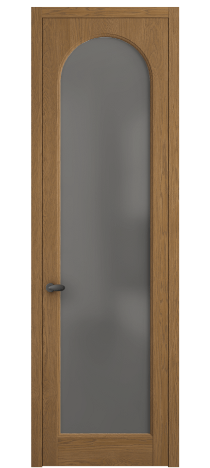 Межкомнатная дверь Palazzo 6804 Дуб пряный матовый Сатинированное серое стекло, триплекс Цена 924900 ₸ | Volhovec