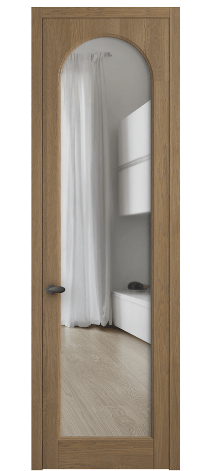 Межкомнатная дверь Палаццо 6804 Дуб мускатный матовый Прозрачное стекло Цена 1153119 ₸ | Volhovec