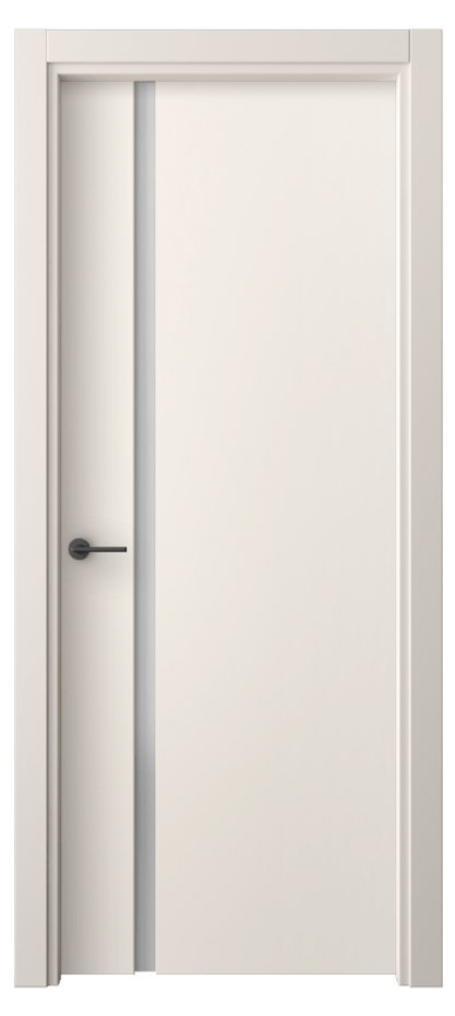Межкомнатная дверь Freedom 4222 ПЭТ кремово-белый Сатинированное стекло Цена 192200 ₸ | Volhovec