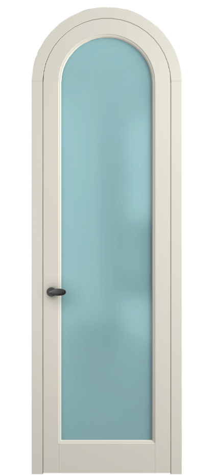 Межкомнатная дверь Palazzo 6814 Матовый молочно-белый Сатинированное голубое стекло, триплекс, 6мм Цена 735000 ₸ | Volhovec
