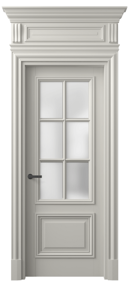 Межкомнатная дверь Antique 7312 Бук тёплый серый Сатинированное стекло Цена 842290 ₸ | Volhovec