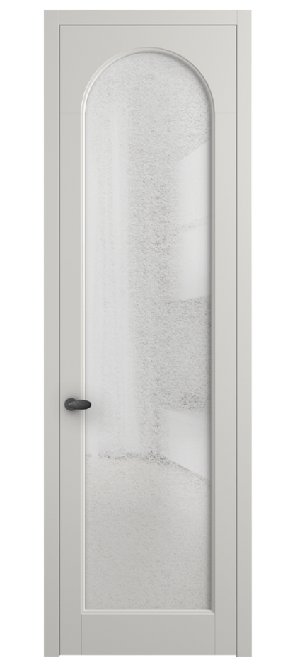 Межкомнатная дверь Палаццо 6804 Матовый серый Фактурное стекло "Лёд", триплекс Цена 778899 ₸ | Volhovec