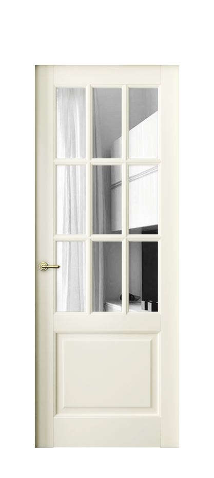 Межкомнатная дверь Тоскана Грильято 6312 Бук молочно-белый Двустороннее зеркало, триплекс Цена 886024 ₸ | Volhovec