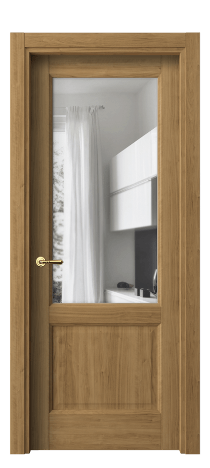 Межкомнатная дверь Галант 1422 Грецкий орех Прозрачное стекло Цена 238737 ₸ | Volhovec