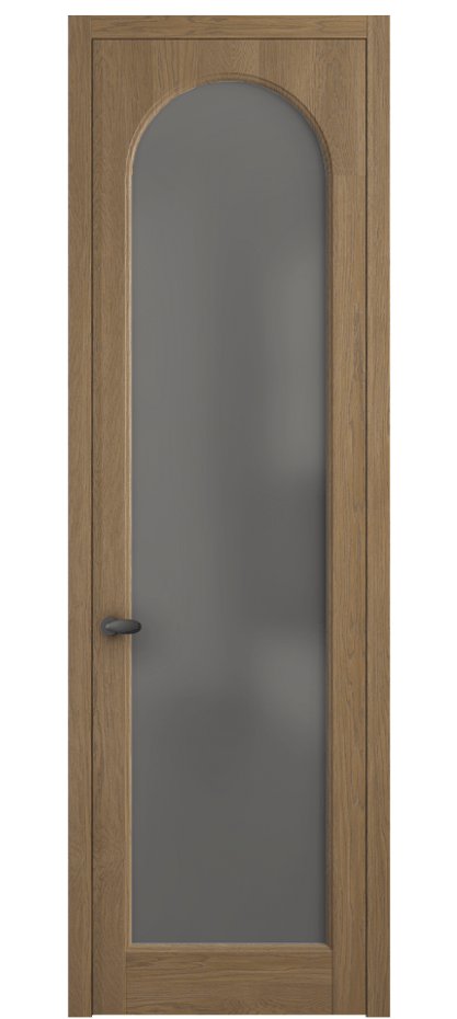 Межкомнатная дверь Palazzo 6804 Дуб мускатный матовый Сатинированное серое стекло, триплекс Цена 924900 ₸ | Volhovec