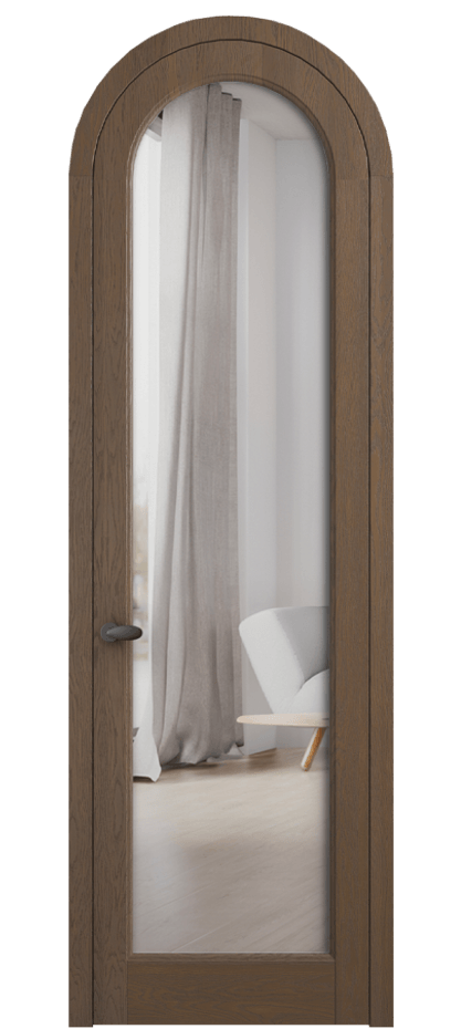 Межкомнатная дверь Палаццо 6814 Дуб туманный матовый Двустороннее зеркало, триплекс Цена 1575118 ₸ | Volhovec