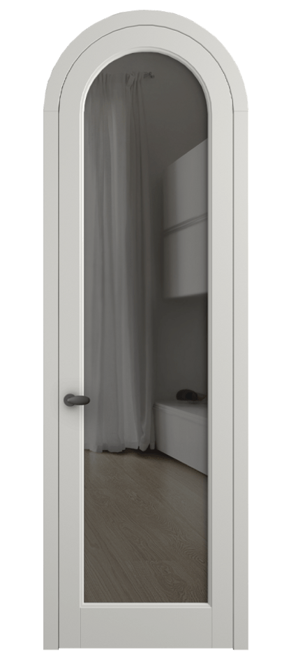 Межкомнатная дверь Палаццо 6814 Матовый серый Прозрачное серое стекло, триплекс Цена 969638 ₸ | Volhovec