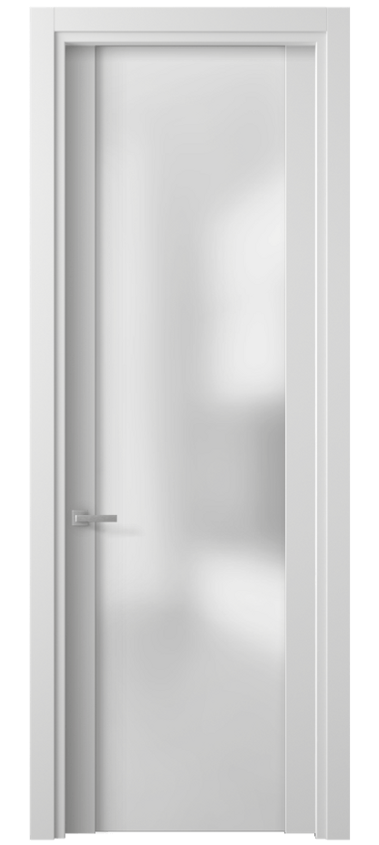 Межкомнатная дверь Planum 4114 Белый шёлк Сатинированное стекло. Цена 186690 ₸ | Volhovec