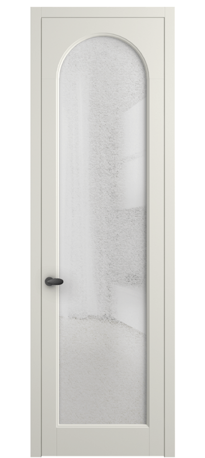 Межкомнатная дверь Палаццо 6804 Матовый жемчужный Фактурное стекло "Лёд", триплекс Цена 778899 ₸ | Volhovec