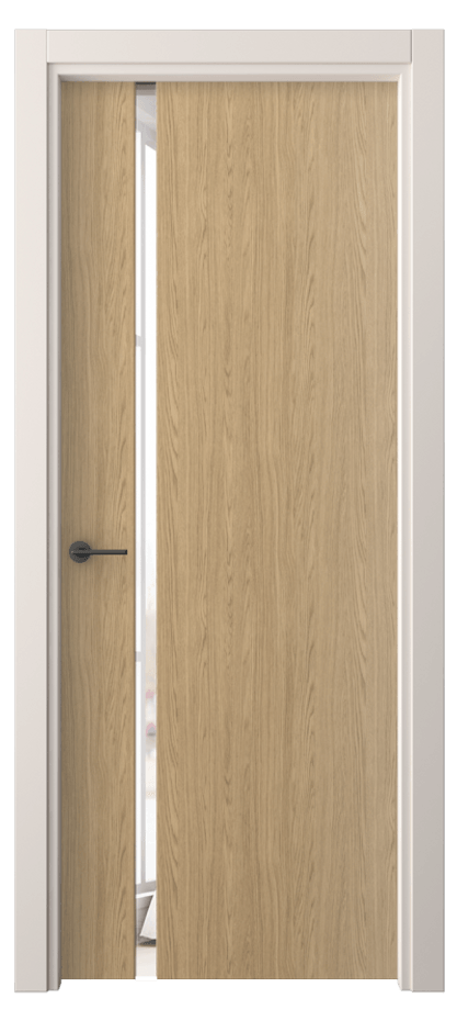 Межкомнатная дверь Фридом 4222 Жемчужный дуб Двустороннее зеркало, триплекс Цена 276236 ₸ | Volhovec