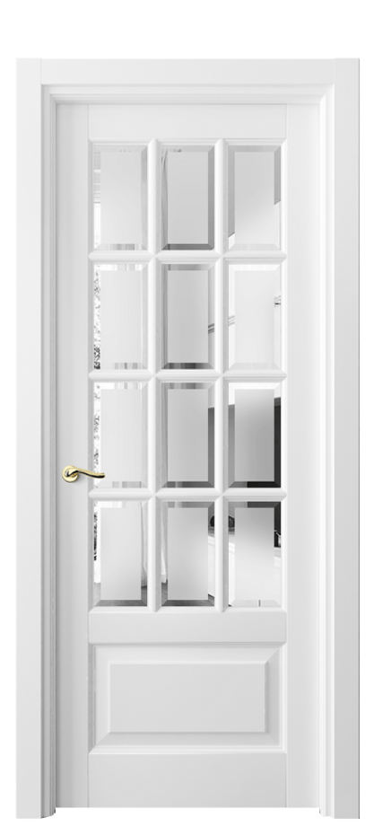 Дверь межкомнатная Лигнум 0728 Матовый белоснежный Сатинированное стекло с фацетом Гладкий наличник МБЛ Цена 909460 ₸ Наличники уже входят в базовый комплект. Фабрика дверей Волховец 8 (800) 551 43 19 Межкомнатная дверь Лигнум 0728 Матовый белоснежный Сатинированное стекло с фацетом Цена 909460 ₸ | Volhovec