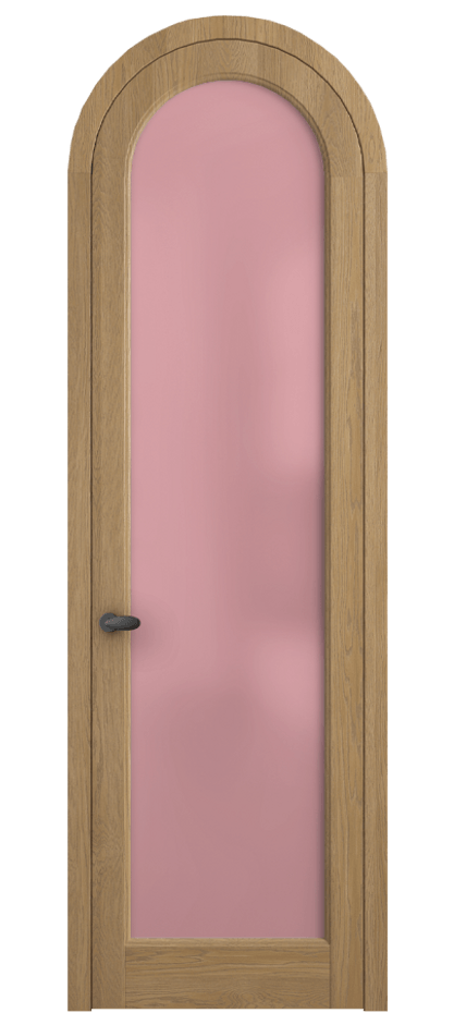 Межкомнатная дверь Palazzo 6814 Дуб пшеничный матовый Сатинированное розовое стекло, триплекс, 6мм Цена 1211400 ₸ | Volhovec