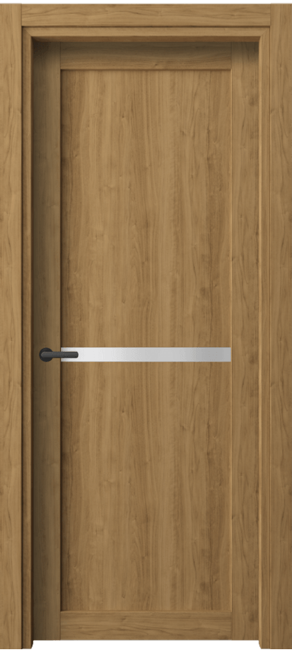 Межкомнатная дверь Нео 2112 Грецкий орех Сатинированное стекло Цена 217569 ₸ | Volhovec