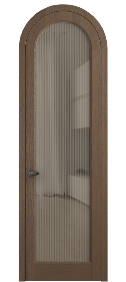 Межкомнатная дверь Палаццо 6814 Дуб туманный матовый Рифлёное бронзовое стекло "Мору", триплекс Цена 1620478 ₸ | Volhovec