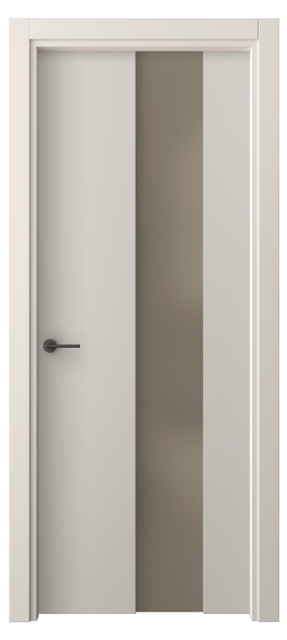 Межкомнатная дверь Freedom 4226 ПЭТ светло-серый Сатинированное бронзовое стекло, триплекс, 8 мм Цена 180200 ₸ | Volhovec