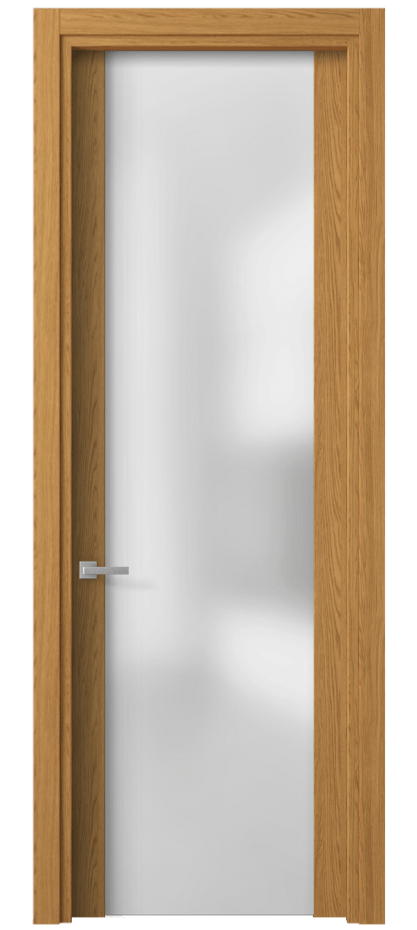 Межкомнатная дверь Planum 4114 Ванильный дуб Сатинированное стекло Цена 248350 ₸ | Volhovec