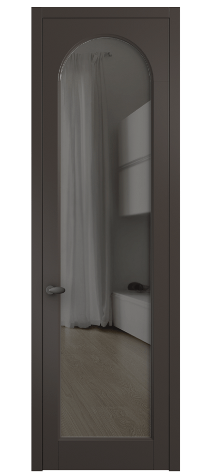 Межкомнатная дверь Palazzo 6804 Матовый антрацит Прозрачное серое стекло, триплекс Цена 605500 ₸ | Volhovec